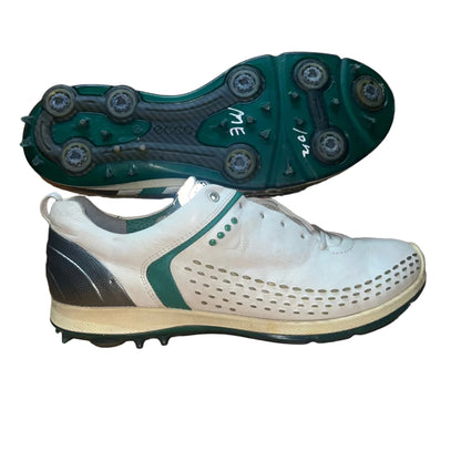 Men’s Ecco Biom Cleated Golf Shoe  44EU •White• Hydromax Yak Leather
