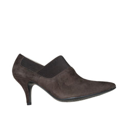 ELLEN TRACY Women's • Pointed Shootie Brown Suede 8M