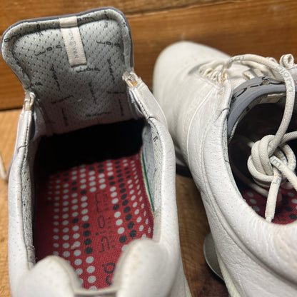 Men’s Ecco Biom Cleated Golf Shoe  46EU •White/Grey• Hydromax Yak Leather