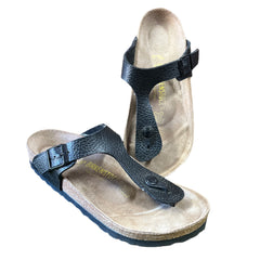 Women’s Birkenstock Thong sandal 37M Black Leather