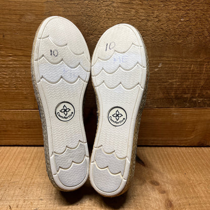 COMFORTIVA Women's •Sifton• Slip-on Espadrille 10M Navy Nubuck Leather