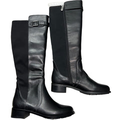 ADRIENNE VITTADINI Women's •Tate• Tall  Boot - Size 6M  Black Leather