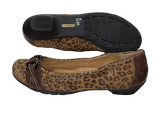 SOFTSPOTS Women's •Posie• Slip-on 10M Leopard/Brown Leather