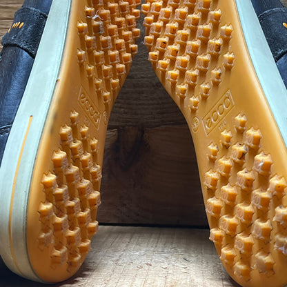 Men’s Ecco Street Premier Cleat-less Golf Shoe 46EU • Black/Citron • Leather