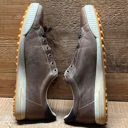 Men’s Ecco Street Premier Cleat-less Golf Shoe 44EU • taupe • Leather