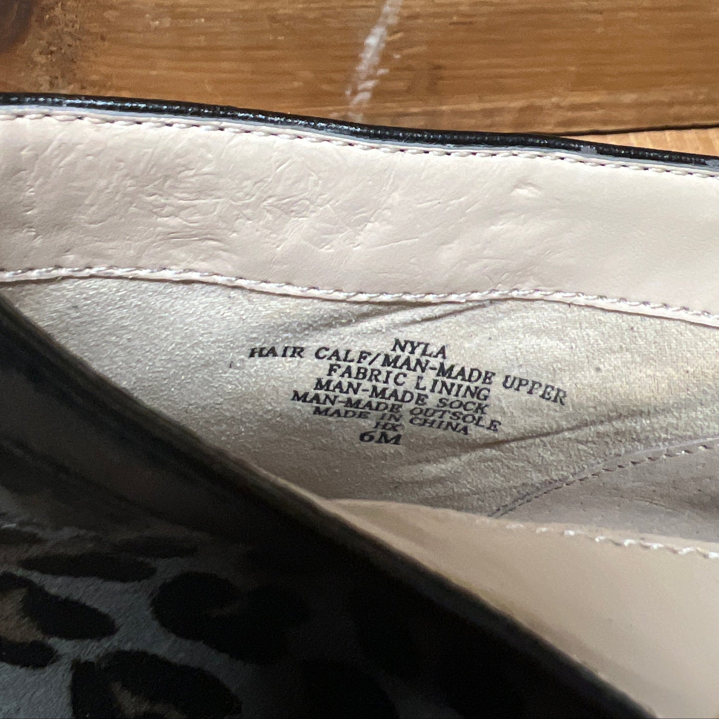 ADRIENNE VITTADINI Women's  •Nyla• 6M Ankle Bootie Flint-grey/Black  Pony Fur-Leather