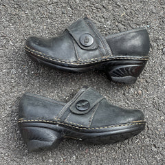 Woman’s Softspots Lina  Clog 9W Black Leather