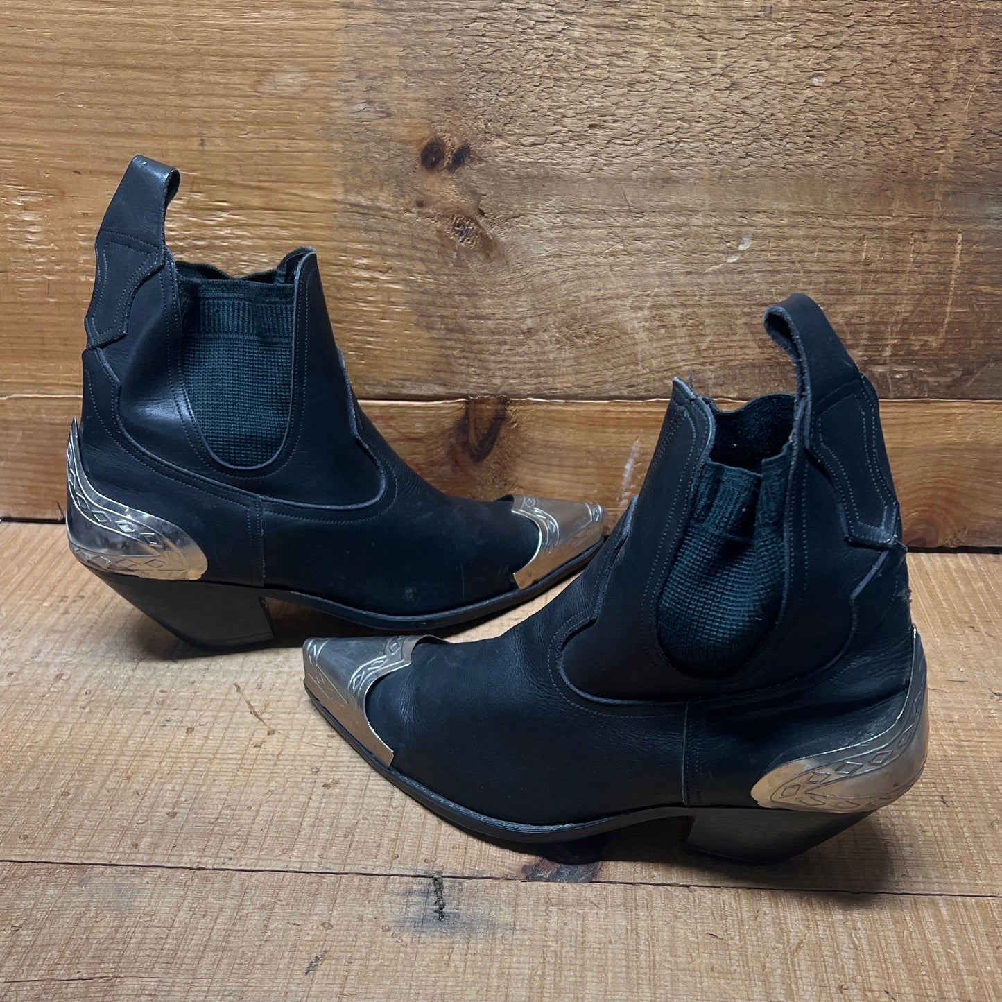 Men’s Marley of London Vintage Pointed-toe western Bootie  UK7/8US