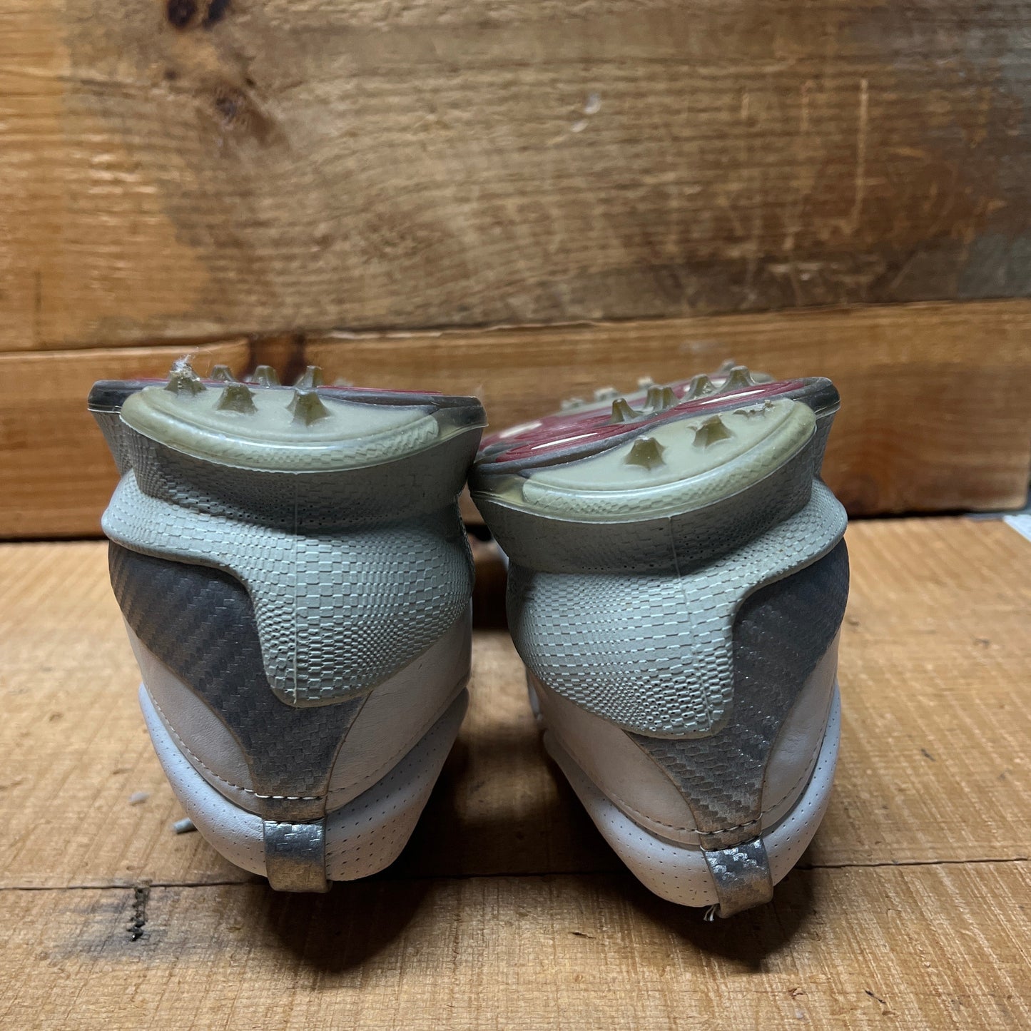 Men’s Ecco Biom Cleated Golf Shoe  46EU •White/Grey• Hydromax Yak Leather