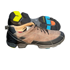 Men’s Ecco Biom Walking Sneaker 46EU •Taupe/Black • NuBuck Yak Leather