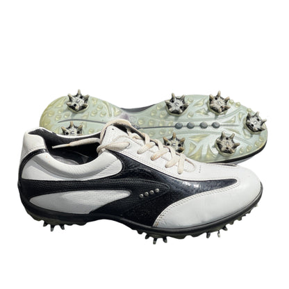 Womens ECCO Golf shoes 39EU White/Black Hydromax Leather