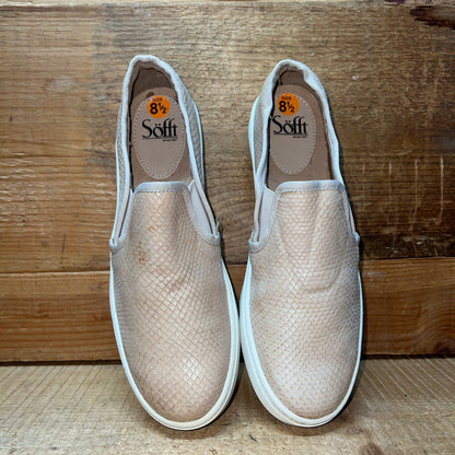 Woman’s Sofft Somers twin gore Slip-on  8.5M Blush Reptile Embossed Leather