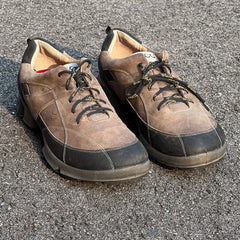 Men’s Ecco Biom Walking Sneaker 46EU •Taupe/Black • NuBuck Yak Leather