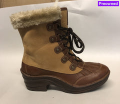 BIONICA Women's •Rosemount• Weatherproof Boot - Size 8 - Honey/Whiskey Leather - ShooDog.com