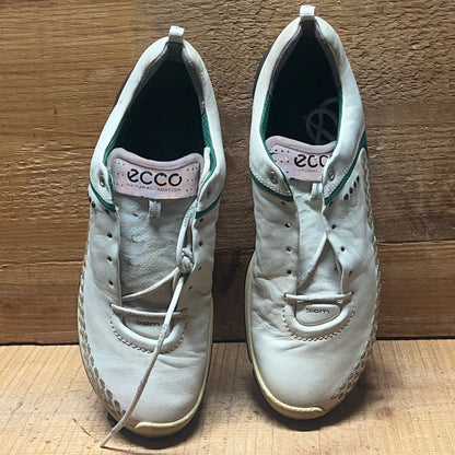 Men’s Ecco Biom Cleated Golf Shoe  44EU •White• Hydromax Yak Leather