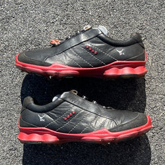 Men’s Ecco Biom Cleated Gortex Golf Shoe  42EU• Black/Red • Hydromax Yak Leather