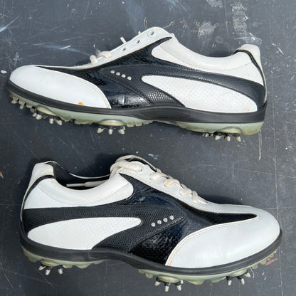 Womens ECCO Golf shoes 39EU White/Black Hydromax Leather