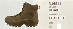 Men's Sahara NJ6911 Khaki Nylon/Leather. Soft-toe 6" Workboot