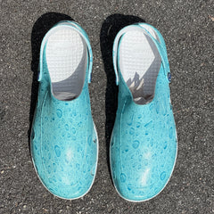 Men’s •Quarky•   EVA Clog  Size 13 White/ Blue Splash