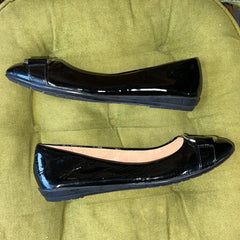 Women’s Sofft Black Patent Leather Flat 7.5M