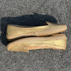 Woman’s  Sofft Malila Jute Wrapped Slip-on Moc 7.5M Gold Leather
