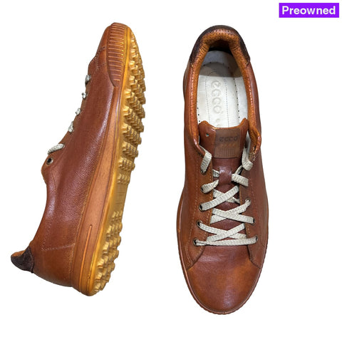 Mens Ecco Street Premier Cleat-Less Golf Shoe Russet Leather Size 45