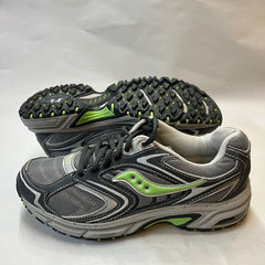 Womens Saucony Ridge Tr-Original Trail Running Shoe - Gray/Green- Size 9.5M Preowned Athletic