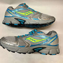 Womens Saucony Cohesion 5 Running Shoe Blue/Gray/Green Size 9.5M - Preowned Athletic