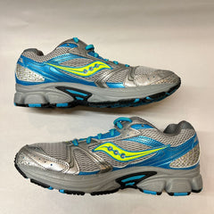 Womens Saucony Cohesion 5 Running Shoe Blue/Gray/Green Size 10M - Preowned Athletic
