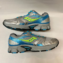 Womens Saucony Cohesion 5 Running Shoe Blue/Gray/Green Size 8 Wide - Preowned Athletic