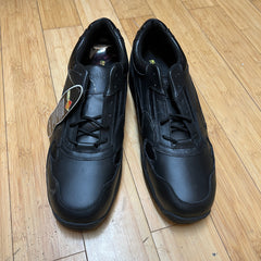 Men's Keuka Suregrip Non-slip Black Leather Sneaker - Size 16M