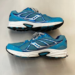 Saucony Womens Grid Cohesion 7 -Blue/White- Running Shoe Size 11M - Preowned Athletic