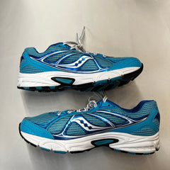 Saucony Womens Grid Cohesion 7 -Blue/White- Running Shoe Size 10M - Preowned Athletic