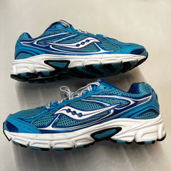 Saucony Womens Grid Cohesion 7 -Blue/White- Running Shoe Size 7.5M - Preowned Athletic