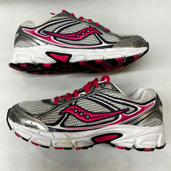 Womens Saucony Cohesion 7 Running Shoe Silver/Pink Wide - Preowned Athletic
