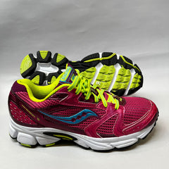 Saucony Cohesion 5 Running Shoe Pink/Citron Size 8.M - Preowned Athletic