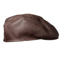 George Dyer Leather Men's •IVY•  Leather  Driving Cap