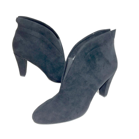 Women's Mootsies Tootsies •Evie• Slip-on Black Suede Ankle Boot