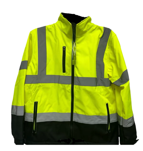 Men's SafeGuard High-Visibility Weatherproof Hooded Jacket #208 Available in 3 Colors