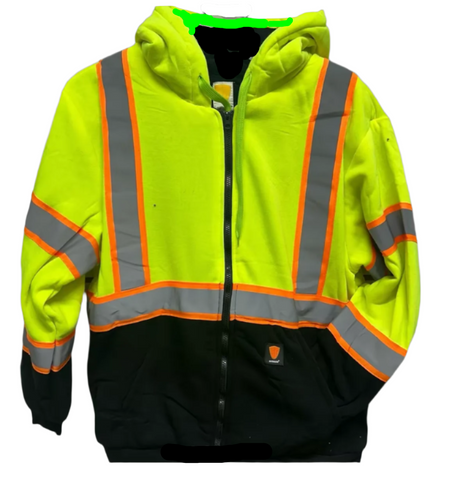 Men's SafeGuard High-Visibility Fleece Lined Zipper Hoody #0515 Available in 4 Colors