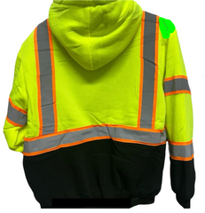 Men's SafeGuard High-Visibility Fleece Lined Zipper Hoody #0515 Available in 4 Colors