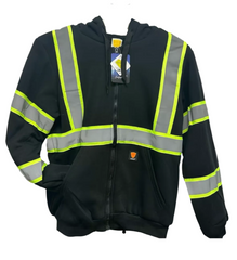 Men's SafeGuard High-Visibility Fleece Lined Zipper Hoody #0515 Available in 4 Colors