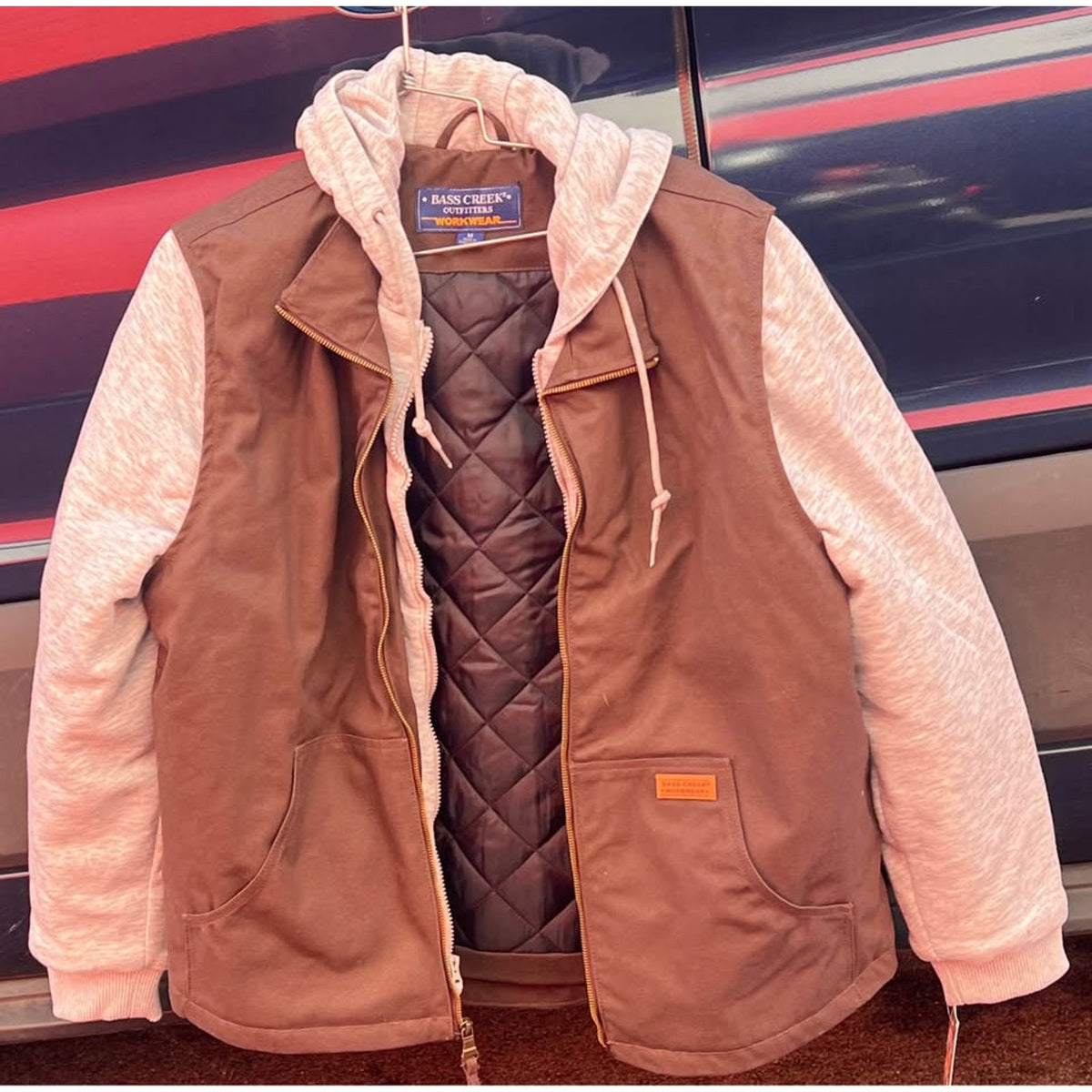 Men's Bass Creek Outfitters Workwear Hooded Jacket  size Medium