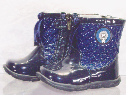 Toddler's Primigi  Ankle Boot  - Blue Leather- 19 EU/US: 3.5 Toddler