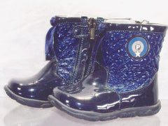 Toddler's Primigi  Ankle Boot  - Blue Leather- 19 EU/US: 3.5 Toddler