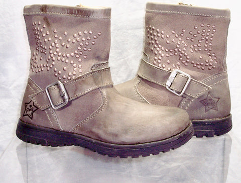 Toddler  Primigi Engineer Boot - Taupe Grey Leather - 28 EU/US: 11 Child