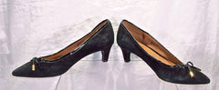 Sofft Womens Annabeth Kitten Heel Pump - Black Suede Size 6.5M Pump