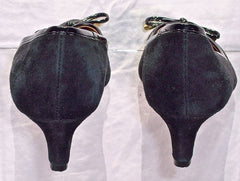Sofft Womens Annabeth Kitten Heel Pump - Black Suede Size 6.5M Pump