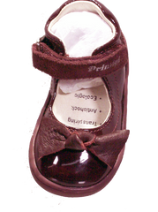 Primigi Toddler Girl's Burgundy Patent Leather Mary Jane - Bow
