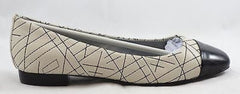 TAHARI Women's Imani Flats - Warm White/Black Patent - Multi SZ NIB - MSRP $89 - ShooDog.com